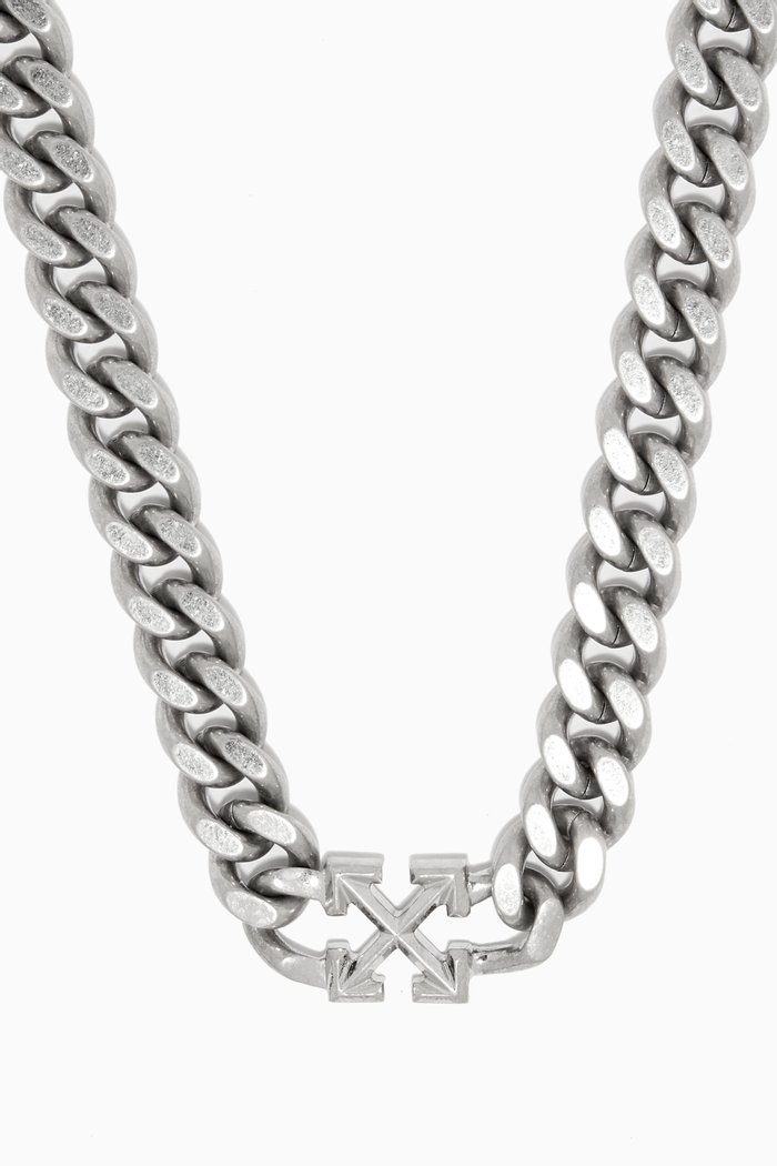 

Arrows Chain Necklace in Brass, Silver