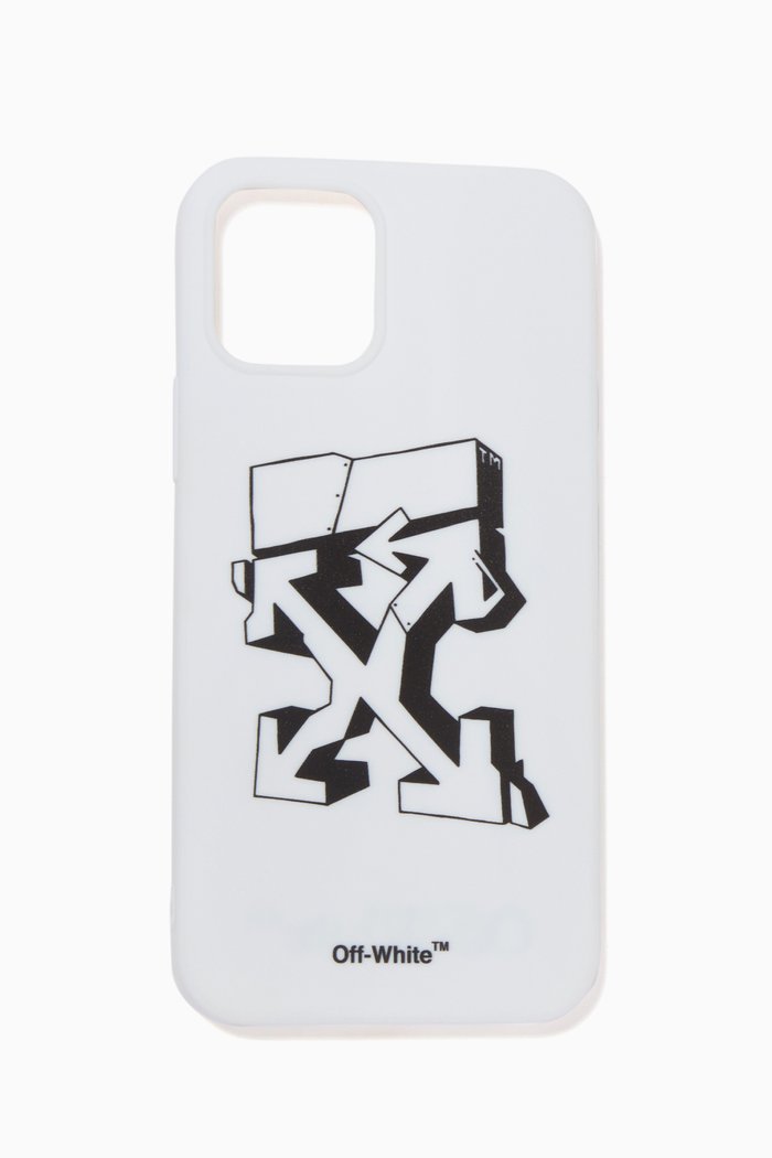 

Graphic Arrows iPhone 12/ 12 Pro Case in PVC, White