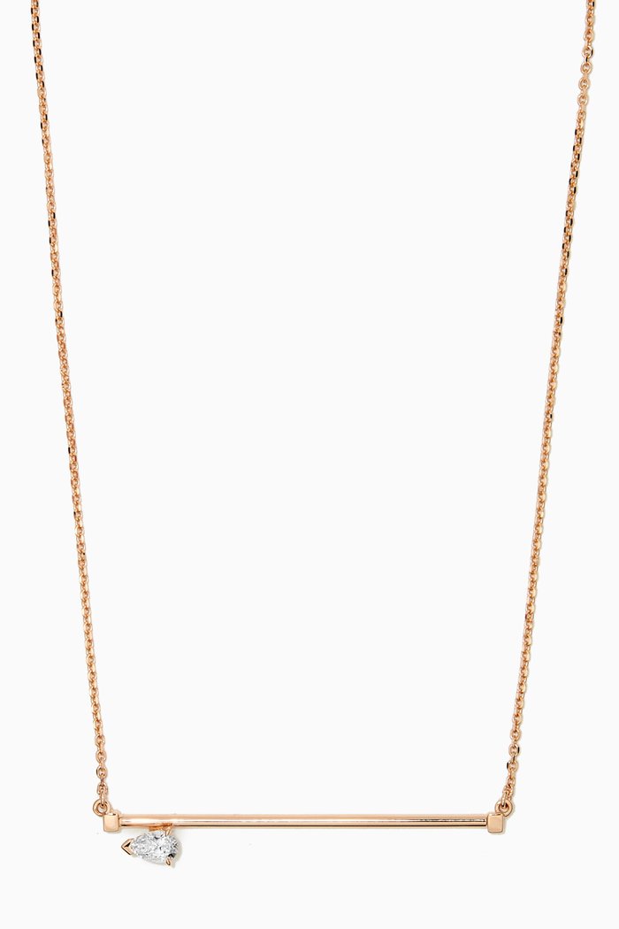 

Serti Sur Vide Necklace with Diamond in 18kt Rose Gold