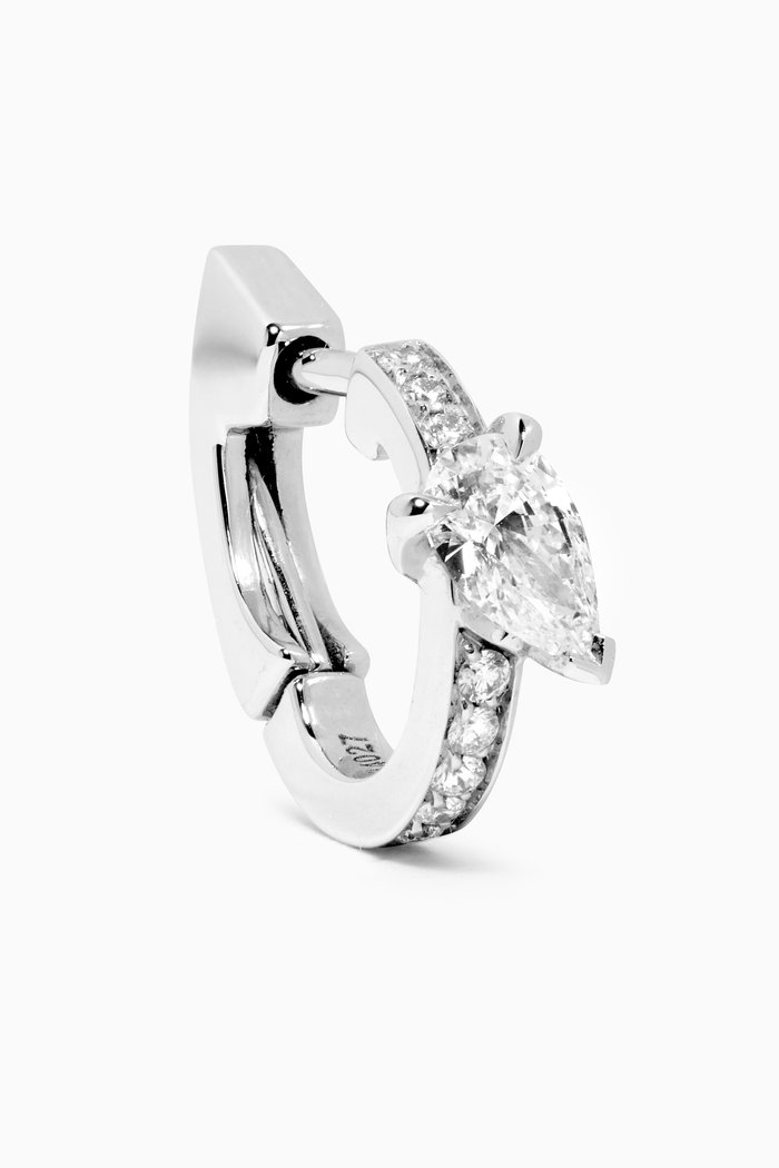 

Serti Sur Vide Single Earring with Diamonds in 18kt White Gold