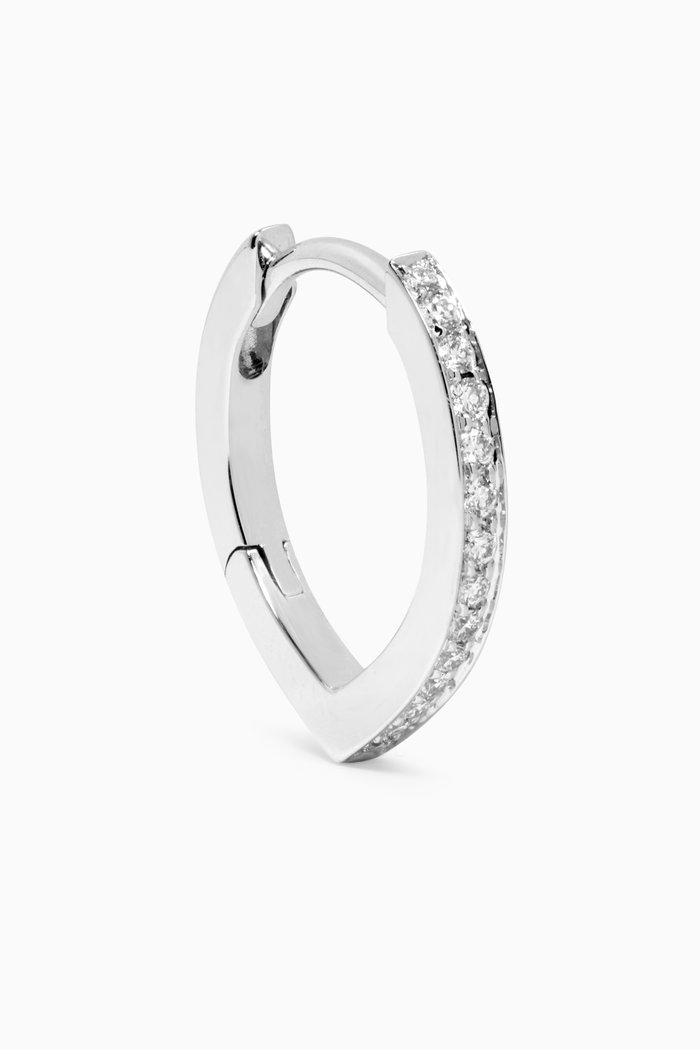 

Antifer Single Earring with Diamonds in 18kt White Gold