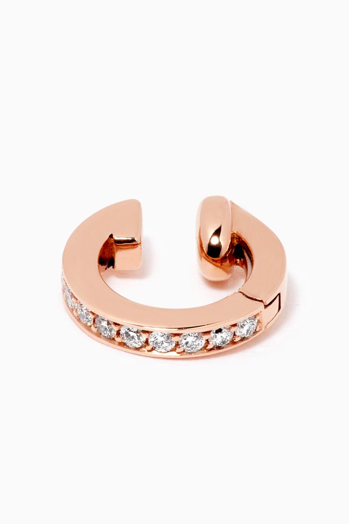 

Berbere Diamond Single Ear Cuff in 18kt Rose Gold