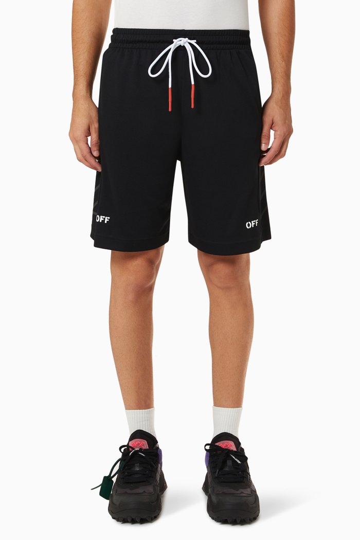 

Athl Off Stamp Basketball Shorts, Black