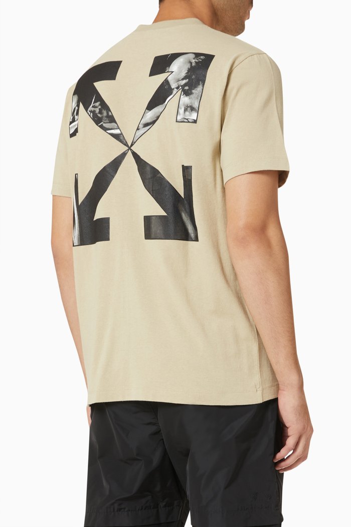

Caravaggio Arrows Slim T-shirt in Cotton Jersey, Neutral