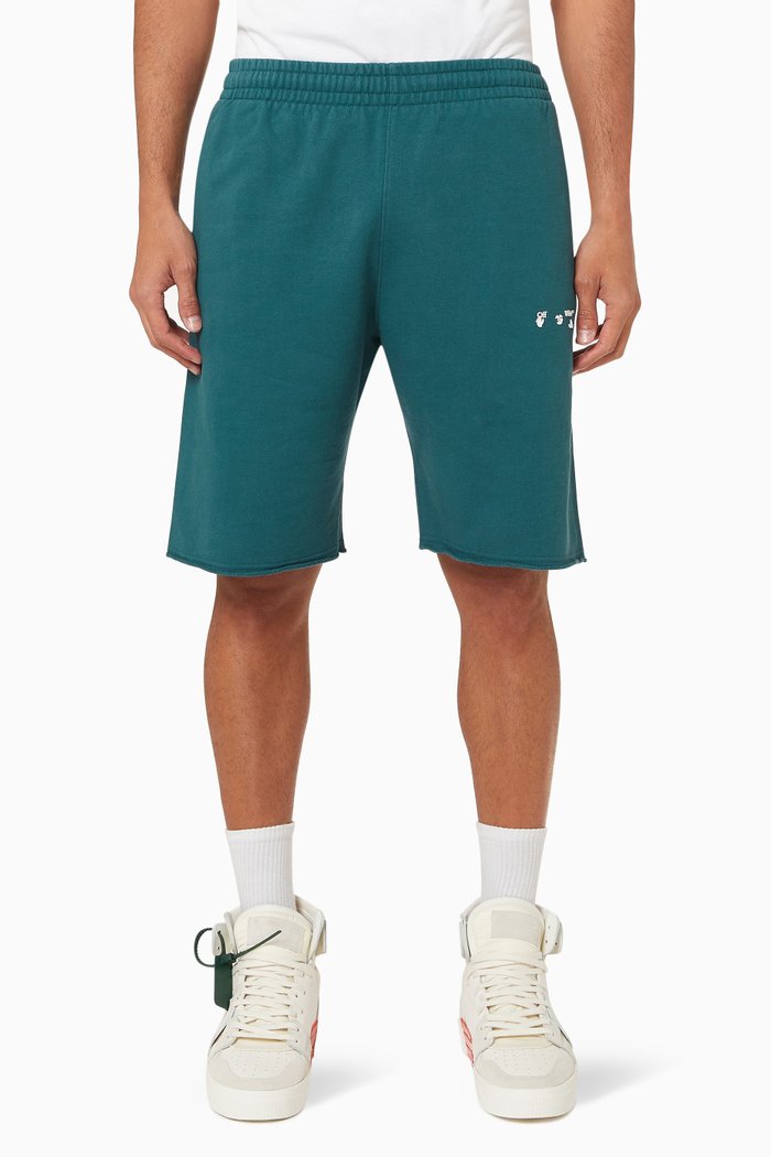 

Logo Sweatshorts in Cotton Jersey, Green