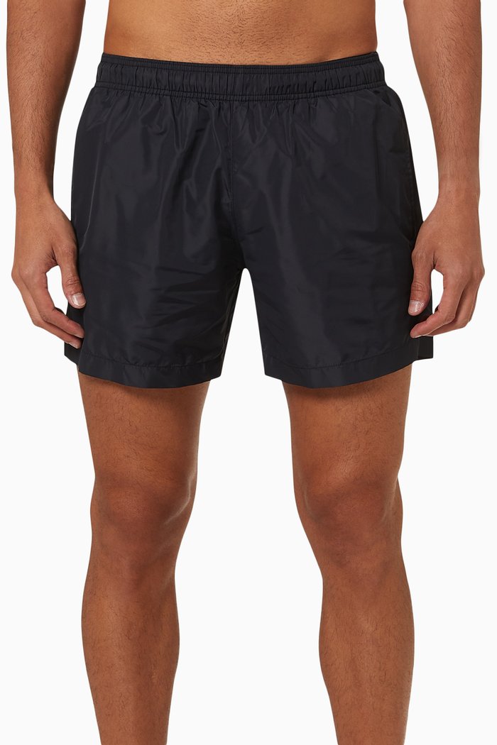 

Blur Logo Swim Shorts in Nylon, Black