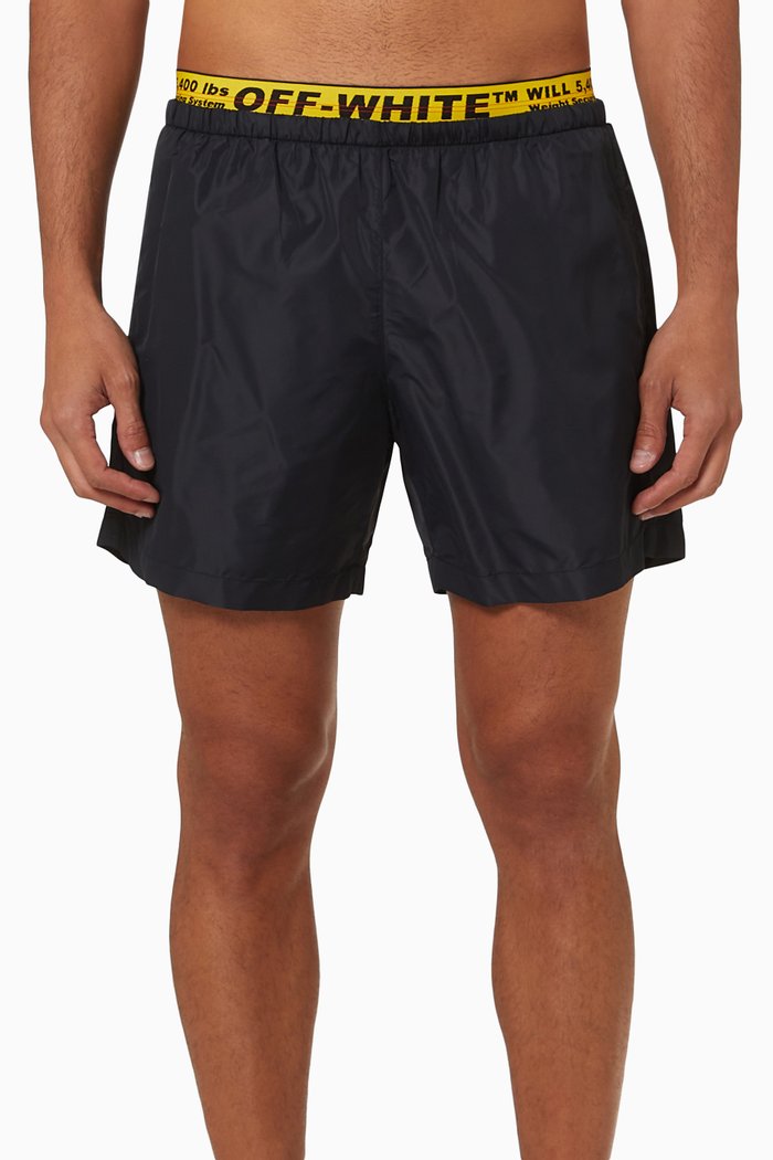 

Classic Industrial Swim Shorts in Nylon, Black