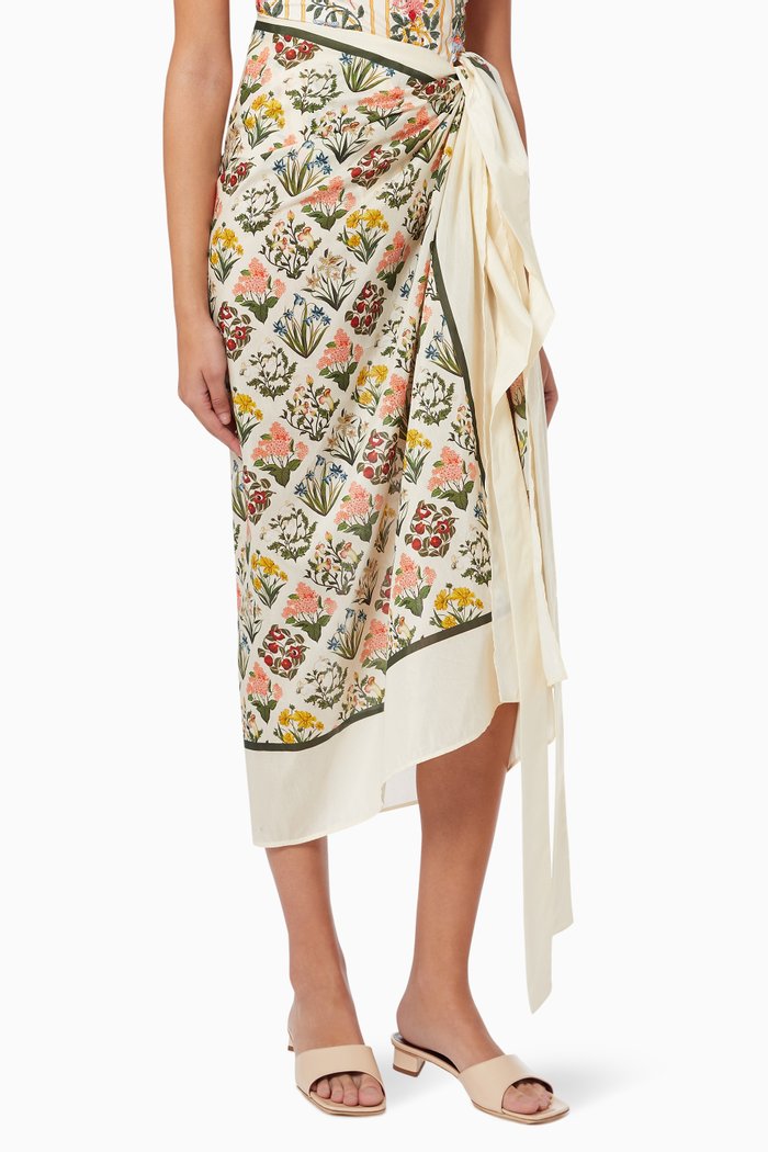 

Lavanda Pareo in Cotton Silk Blend, Multicolour