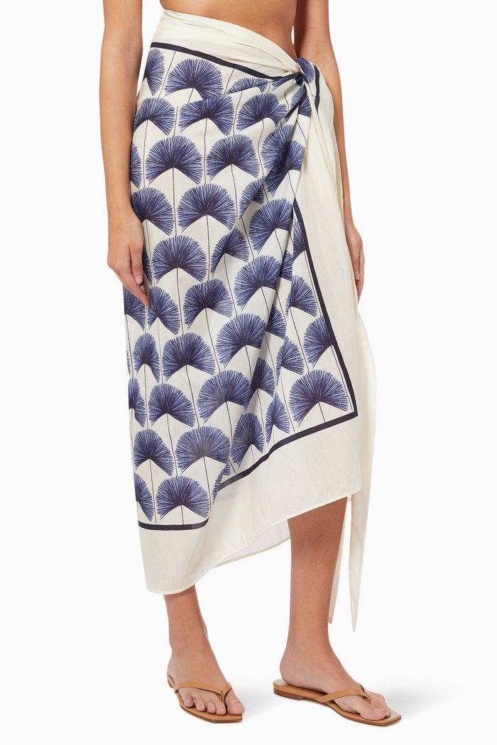 

Lavanda Pareo in Cotton Silk Blend, Multicolour