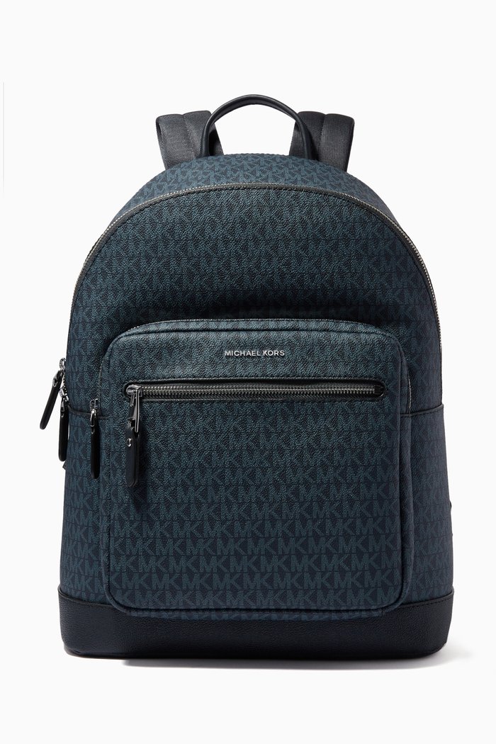 

Commuter Backpack in Logo Canvas, Blue