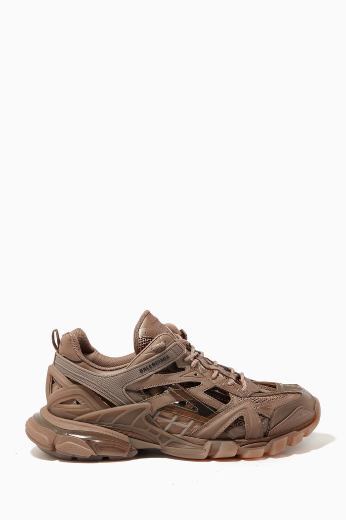 

Track.2 Clear Sole Sneakers in Mesh & Nylon, Neutral