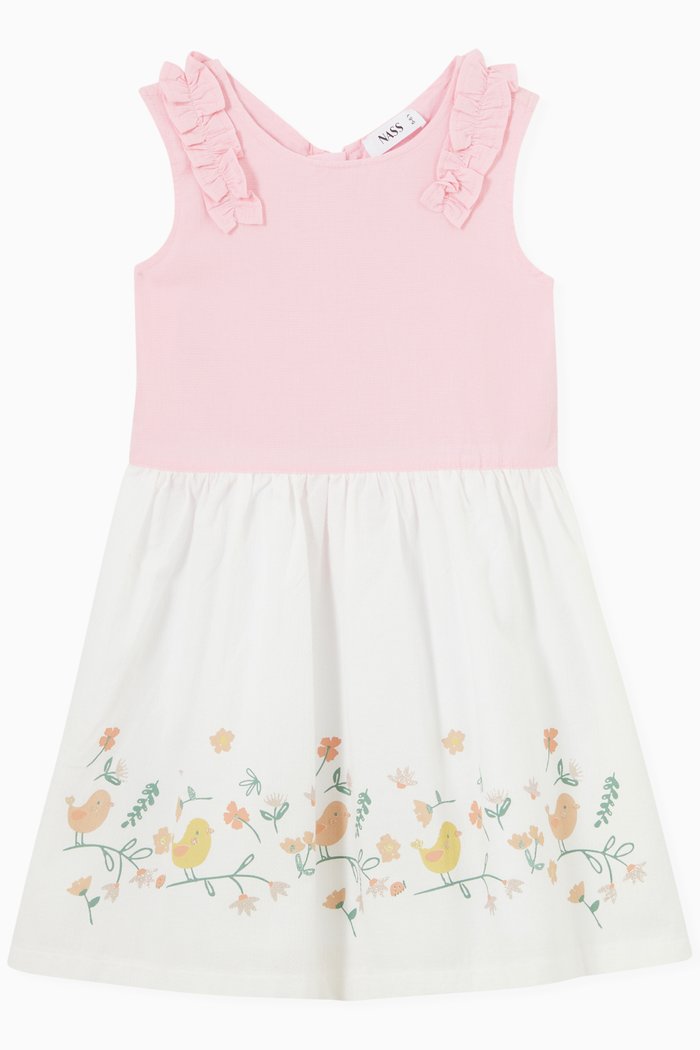 

Nada Dress in Cotton, Pink