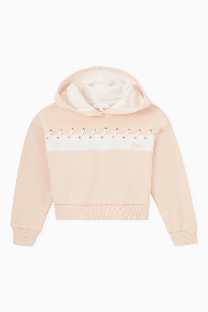 

Logo Hoodie in Fleece, Pink