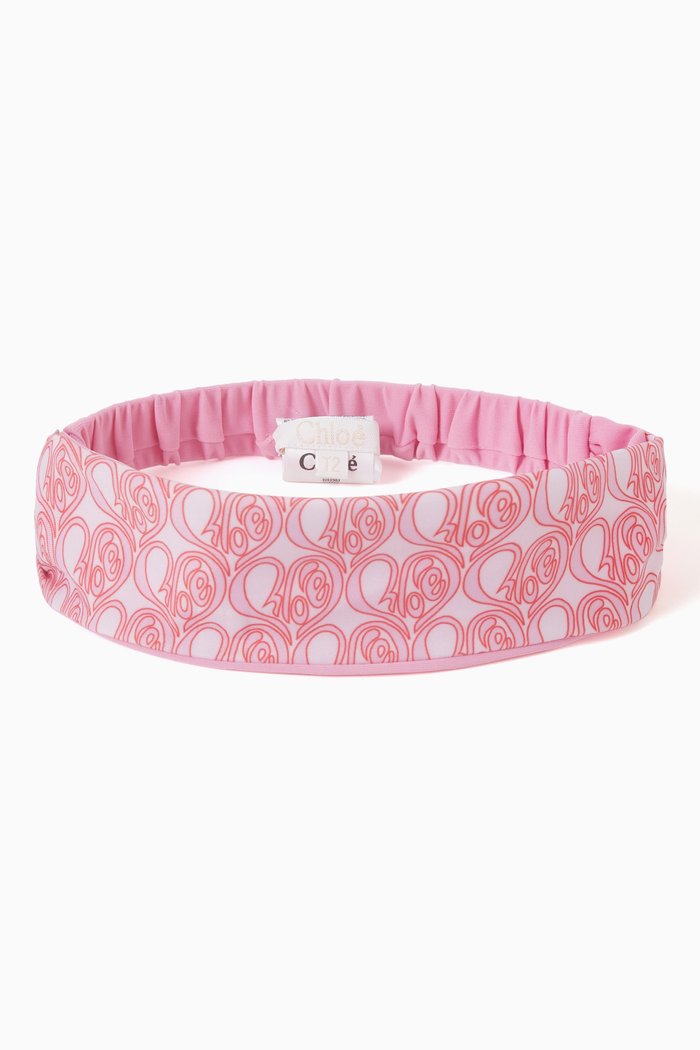

Chloé Hearty Logo Headband, Pink