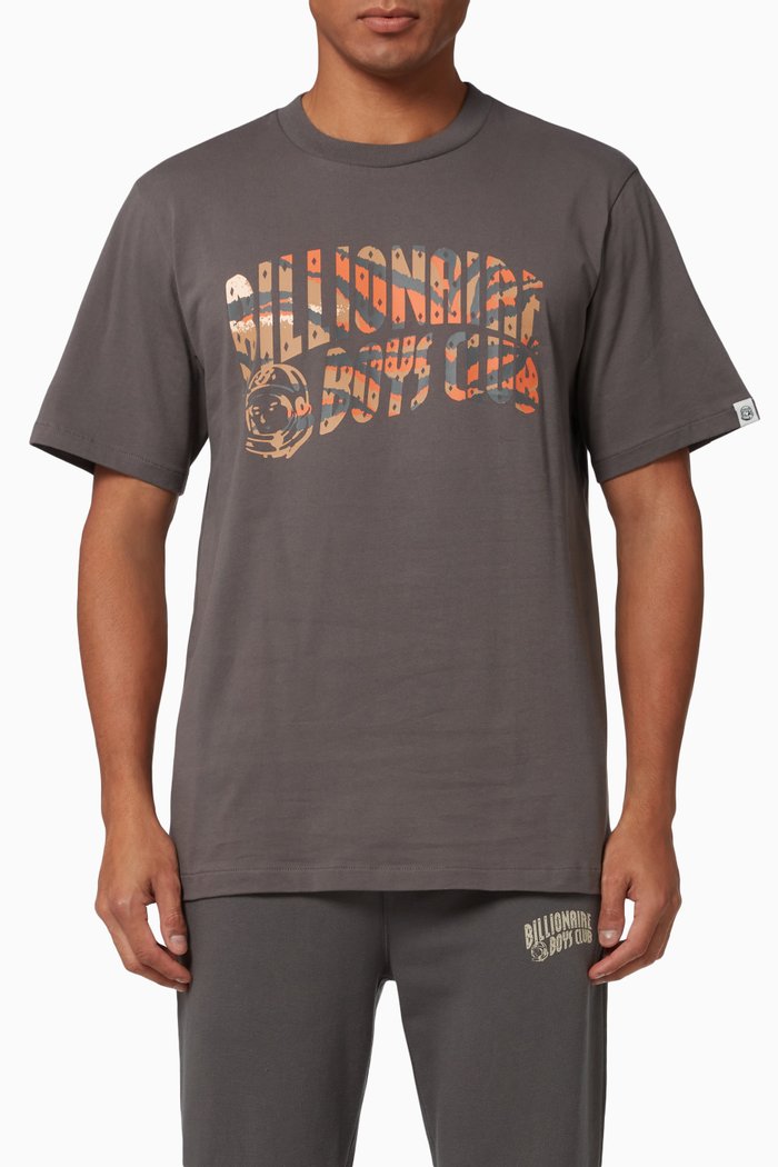 

Animal Arch Logo T-Shirt in Cotton, Grey