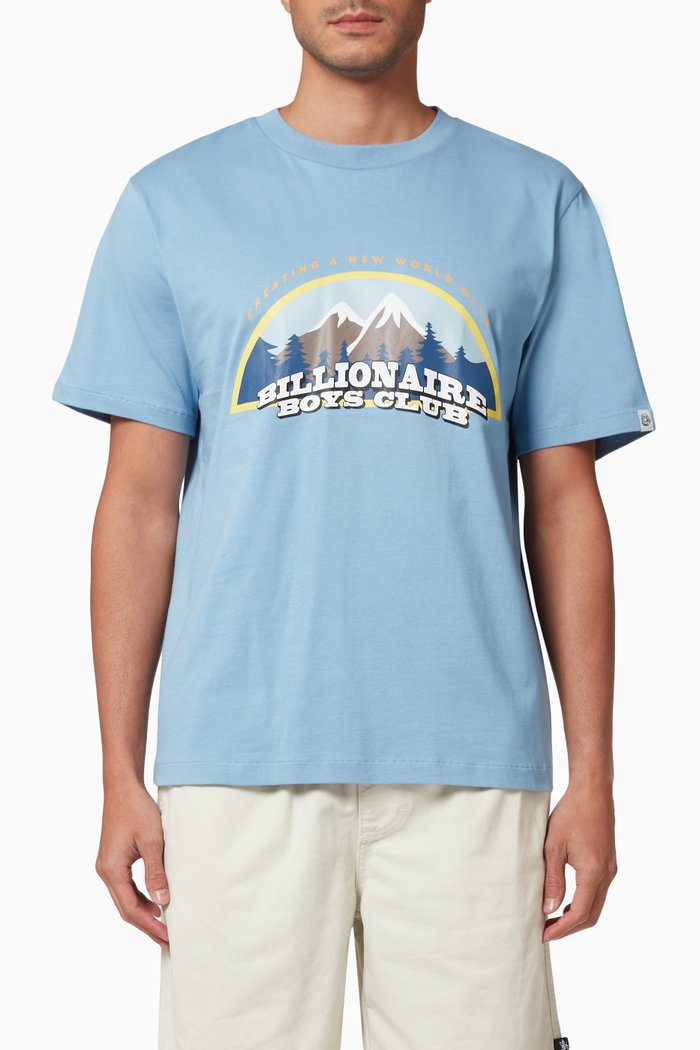 

National Park T-Shirt in Cotton, Blue