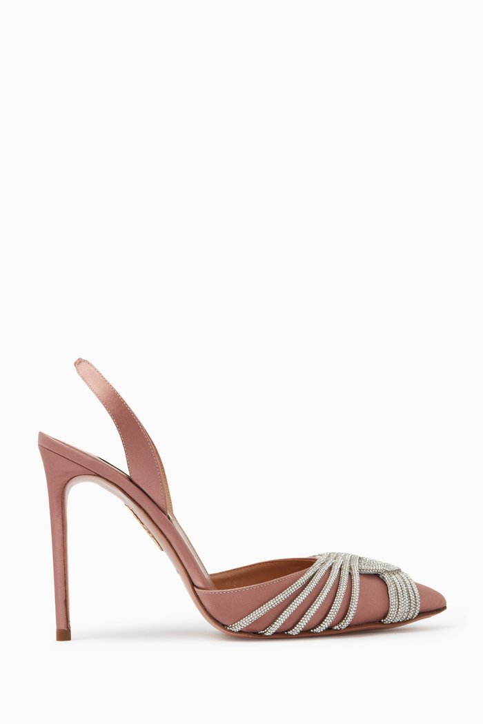 

Gatsby 105 Slingback Pumps in Satin, Pink