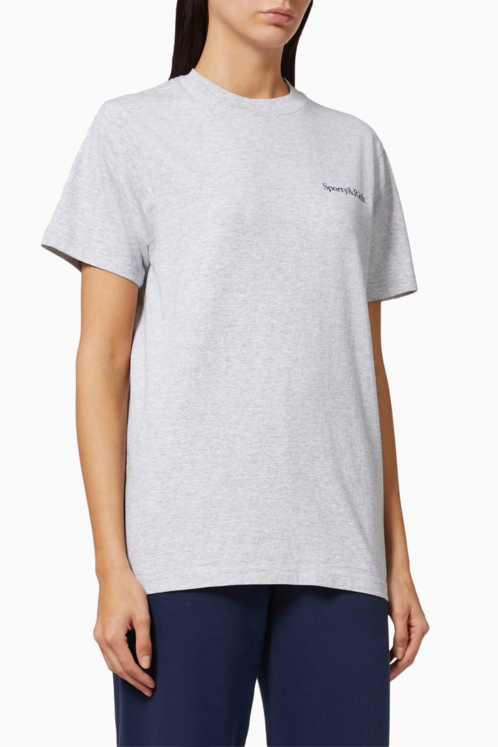

Motion T-shirt in Cotton, Grey