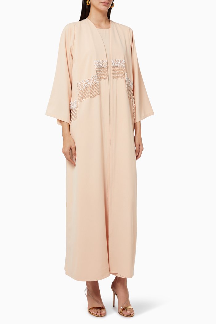 

Embellished Abaya, Pink