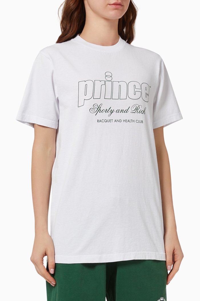 

x Prince Health T-Shirt in Cotton, White