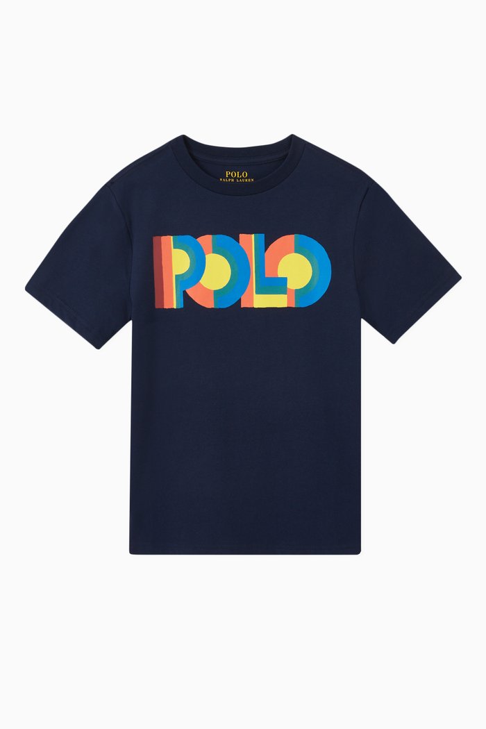 

Logo T-Shirt in Cotton, Blue
