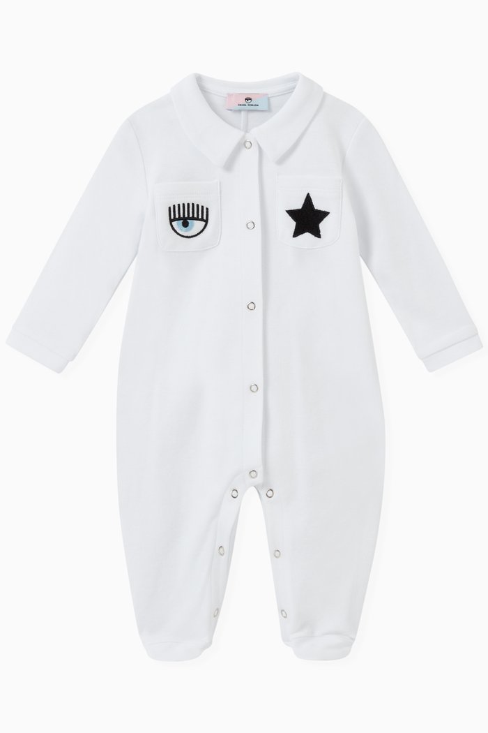 

Eyestar Romper in Cotton, White
