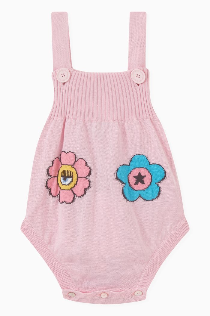 

Eyestar Floral Bodysuit in Cotton, Pink