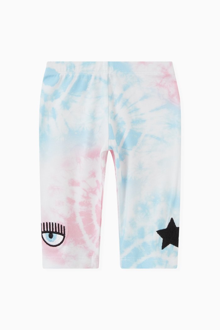 

Eyestar Leggings in Tie-dye Cotton Jersey, Blue
