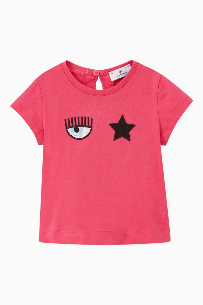 Eyestar T-shirt in Cotton Jersey, Pink