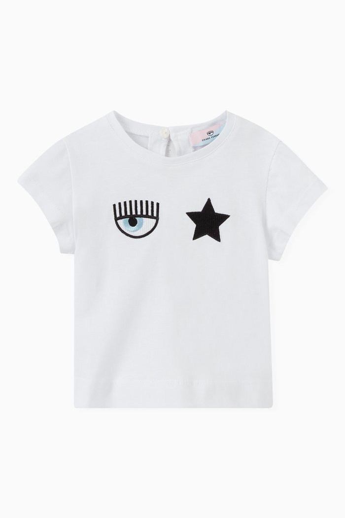 

Eyestar T-shirt in Cotton Jersey, White
