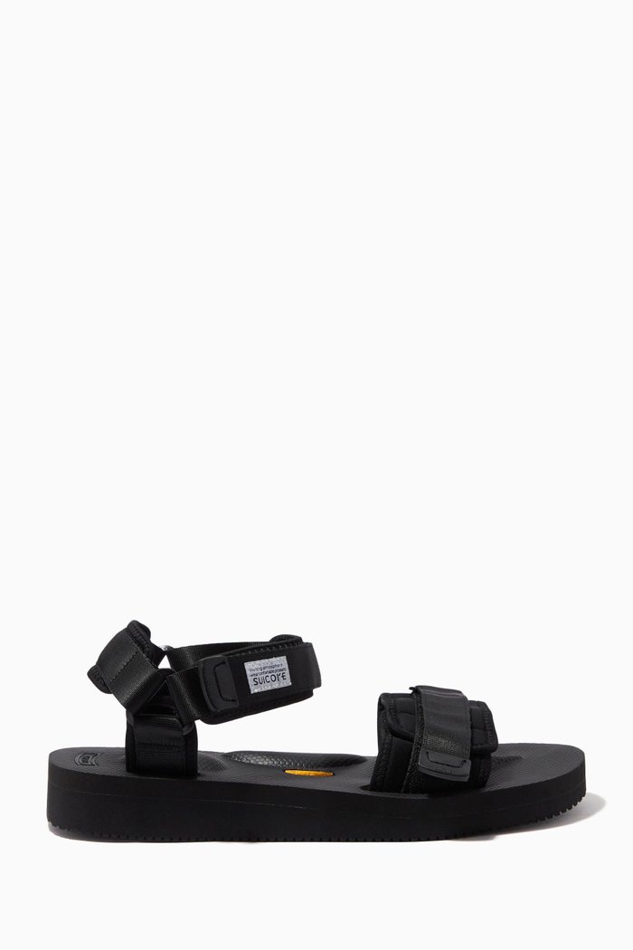 

Cel Vpo Sandals in Nylon & Neoprene, Black