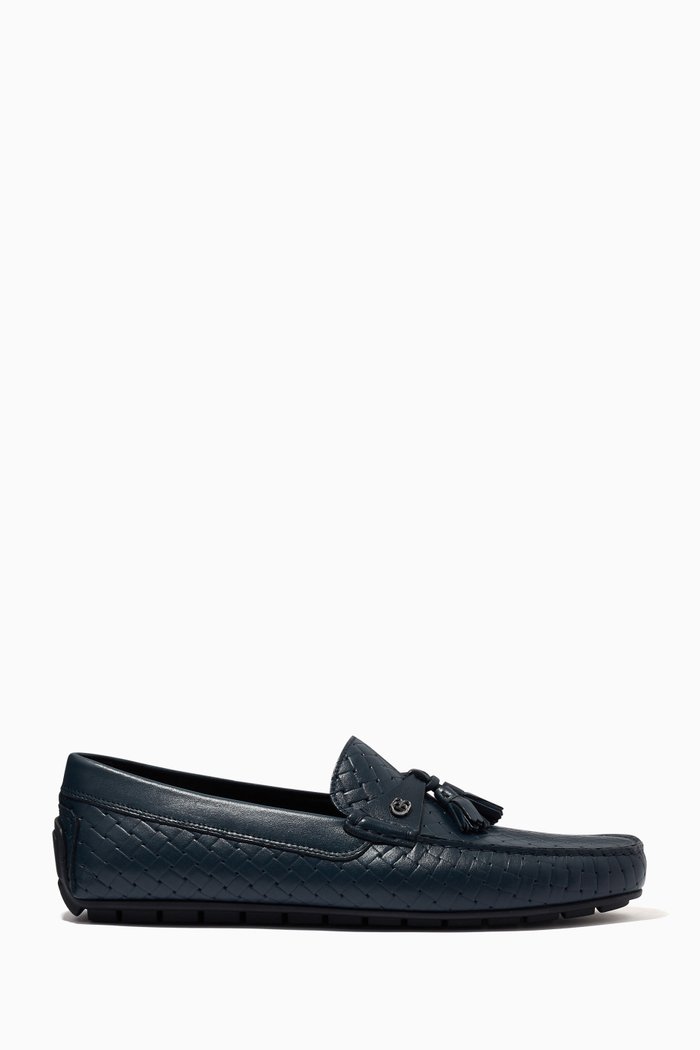 

Driving Loafers in Leather, Blue