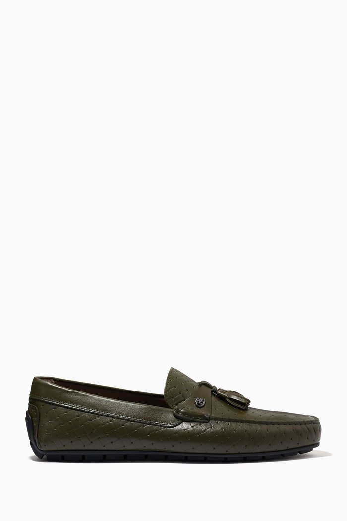 

Driving Loafers in Leather, Green