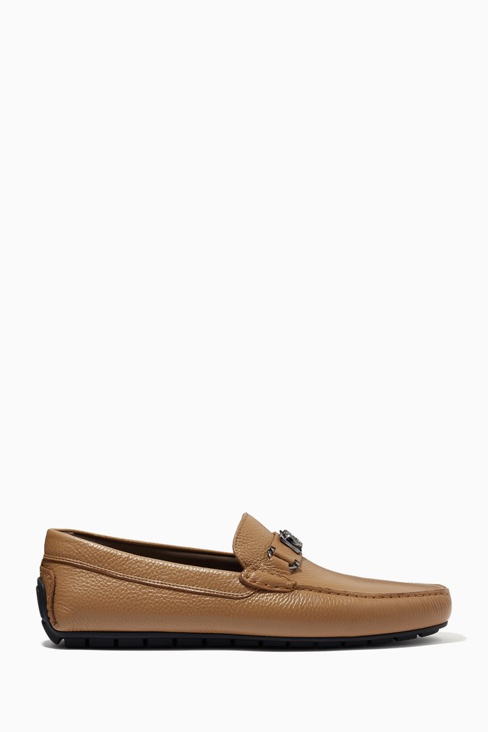 

Driver Loafers in Leather, Brown