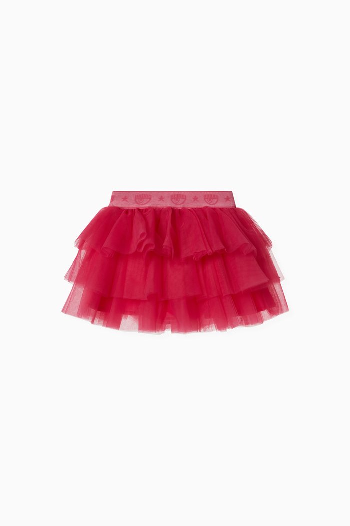 

Logomania Tutu Skirt in Tulle, Pink