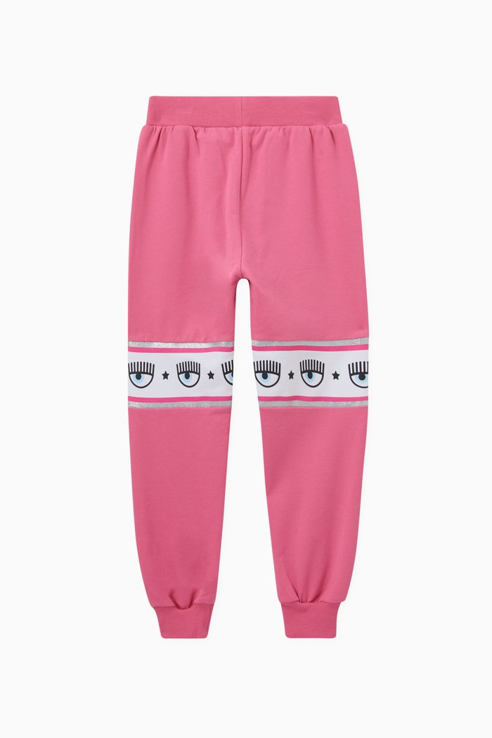 

Logo Sweatpants in Black, Pink