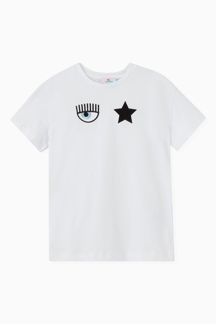 

Eyestar T-shirt in Cotton Jersey, White