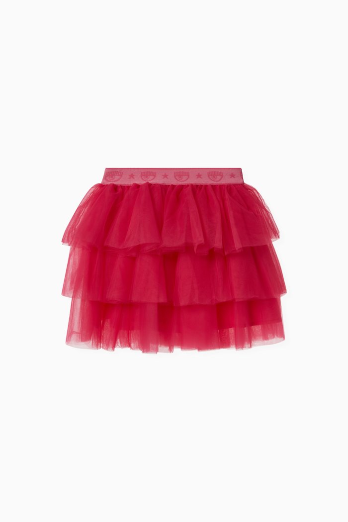 

Logomania Tutu Skirt in Tulle, Pink