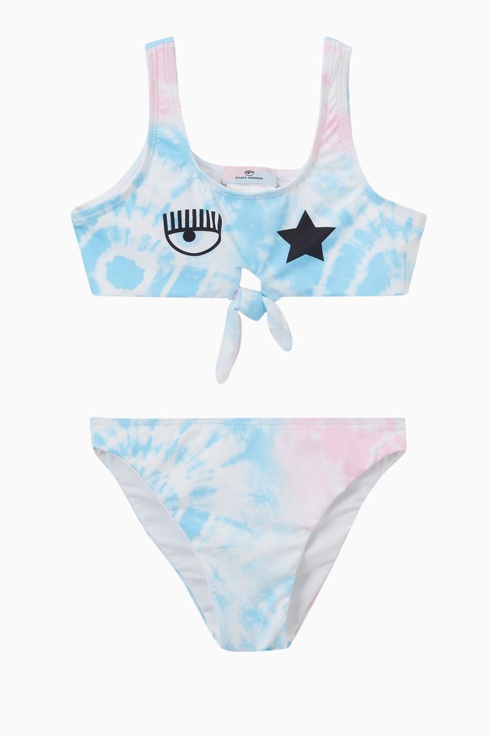 

Eye Star Tie Dye Swimwear, Blue