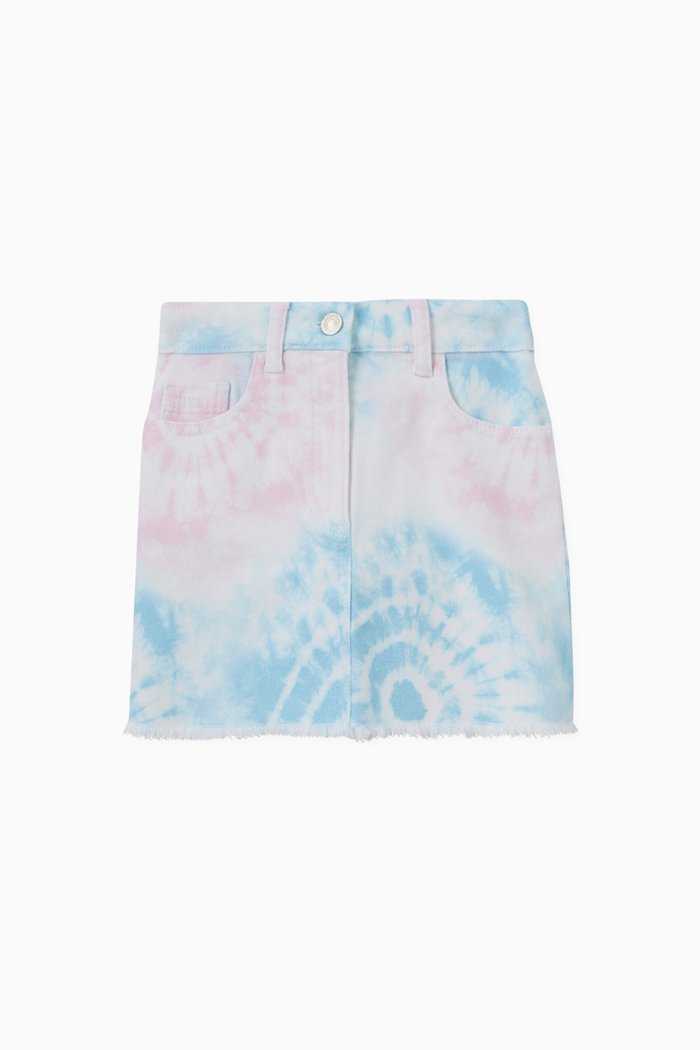 

Tie Dye Denim Skirt, Multicolour