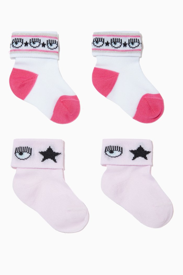 

Logo Socks, Set of 2, Multicolour