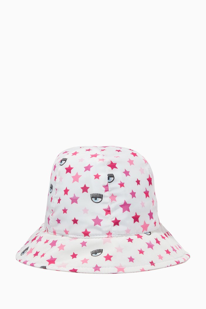 

Logo Bucket Hat in Canvas, White