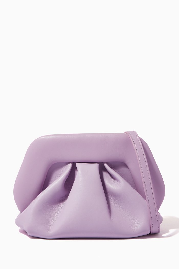 

Gea Mini Clutch in Vegan Nappa Leather, Purple