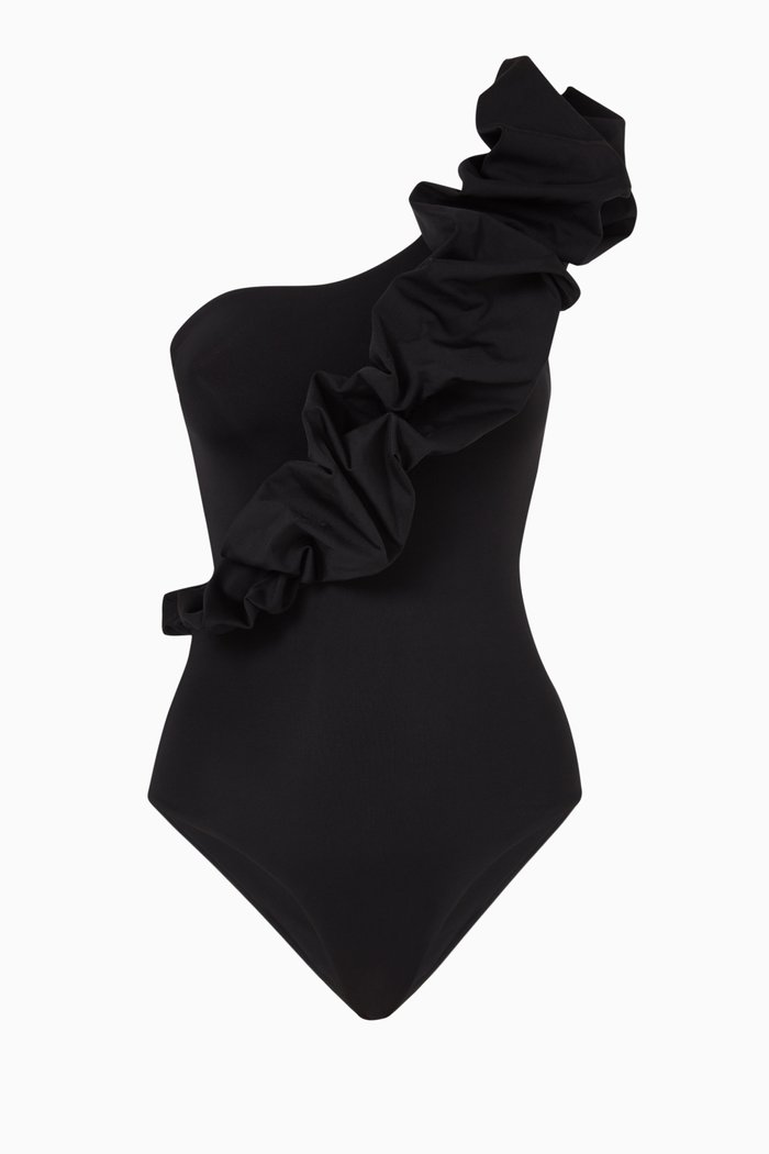 

Elena One Piece Swimsuit in Lycra, Black