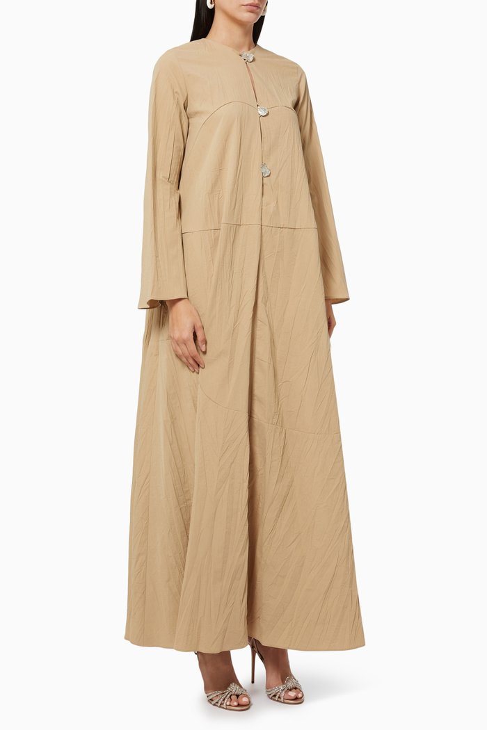 

Claire Button Maxi Dress, Neutral