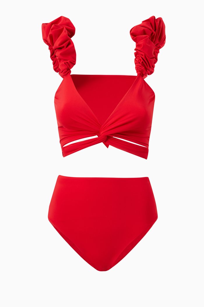 

Duna Bikini Set in Lycra, Red