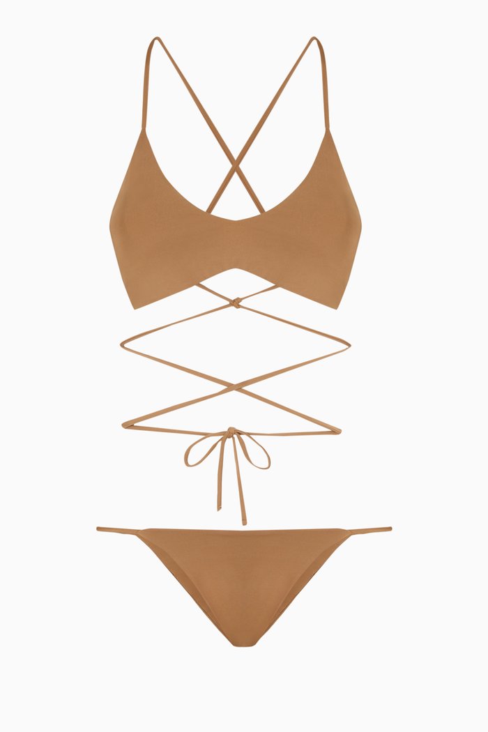 

Estela Bikini Set in Lycra, Metallic