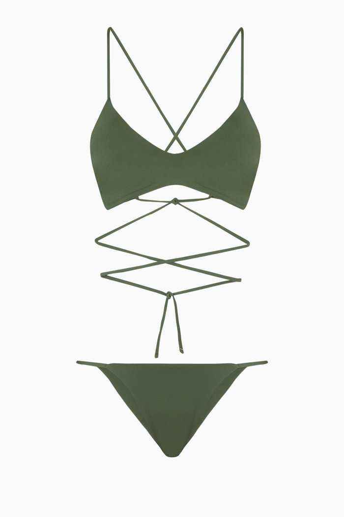 

Estela Bikini Set in Lycra, Green