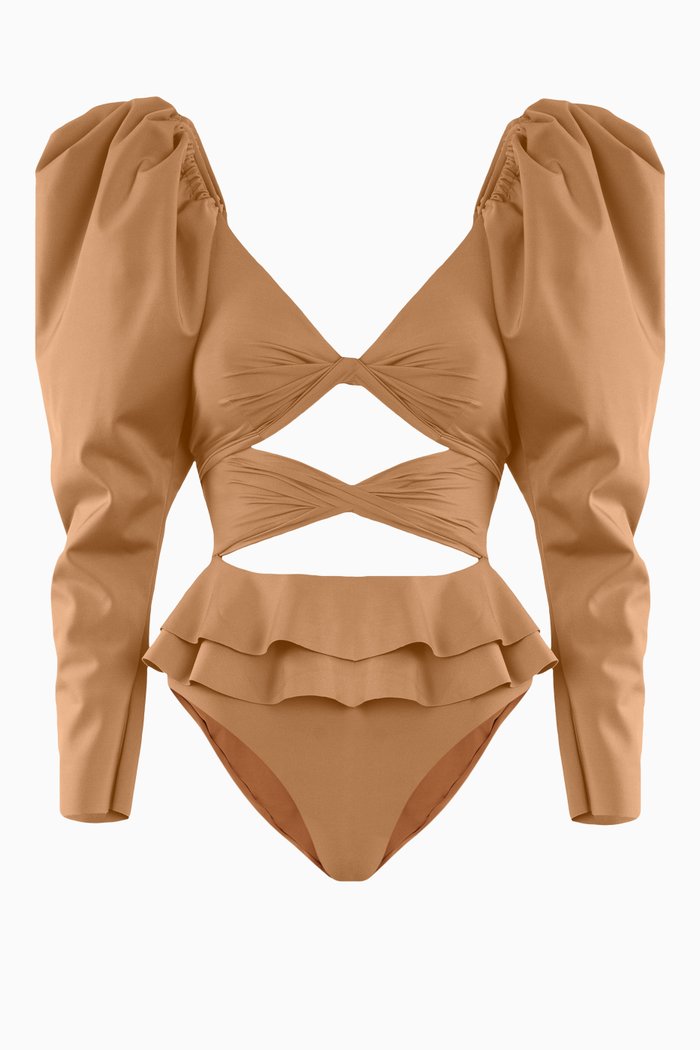 

Navio Bikini Set in Lycra, Brown