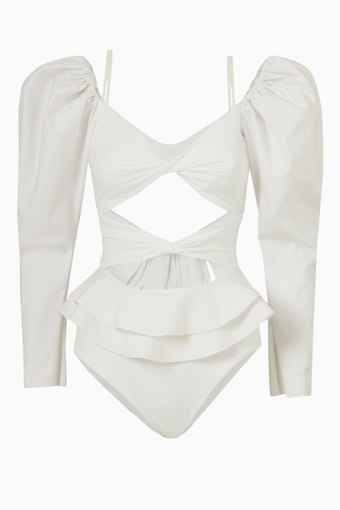 

Navio Bikini Set in Lycra, White